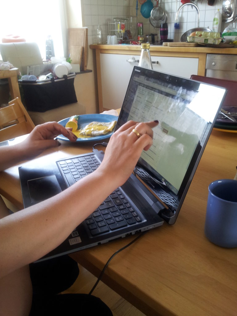 Gemeinsames Arbeiten.