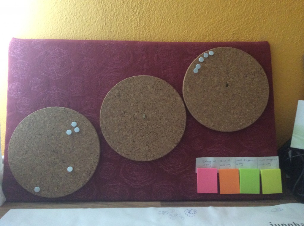 Kanban-Board, handgemacht