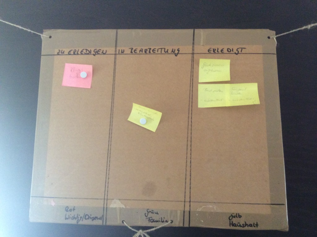 Kanban-Board, weniger hübsch - aber effektiv